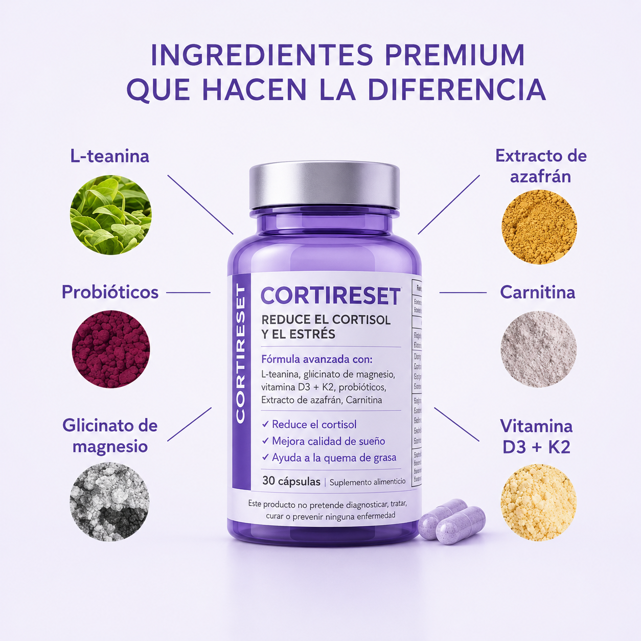 Cortisol Reset | Tu aliado natural contra el insomnio y el exceso de cortisol