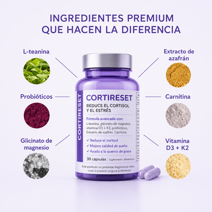 Cortisol Reset | Tu aliado natural contra el insomnio y el exceso de cortisol