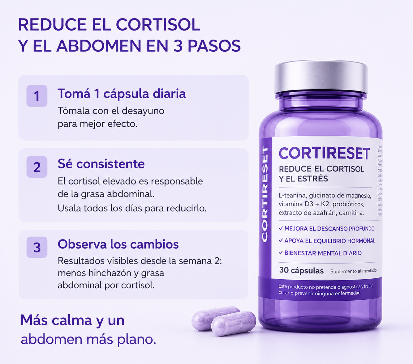 Cortisol Reset | Tu aliado natural contra el insomnio y el exceso de cortisol