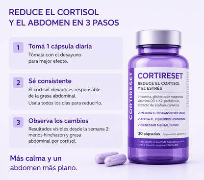 Cortisol Reset | Tu aliado natural contra el insomnio y el exceso de cortisol