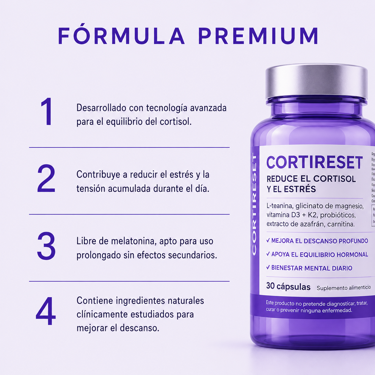Cortisol Reset | Tu aliado natural contra el insomnio y el exceso de cortisol